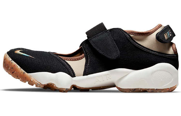 Nike Nike Air Lift Shock Absorption Wear Resistant Low Top Sports Black Sandals 'Black' Women's