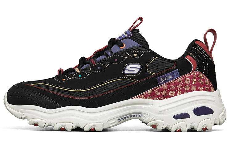 Skechers D Lites Low Top Running Shoes Black