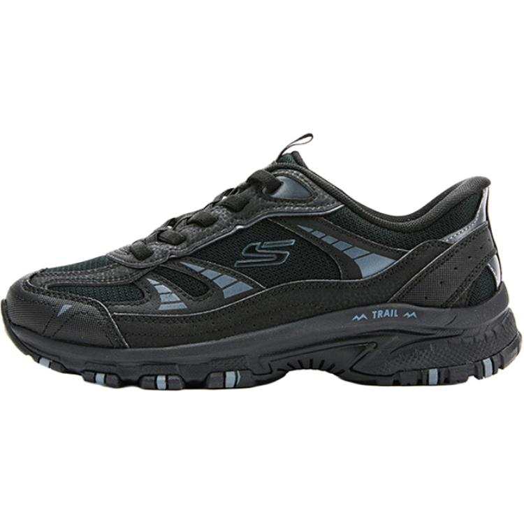 Skechers OUTDOOR WOMENS Cushioning Breathable Lightweight Low top Casual Shoes Women's Black