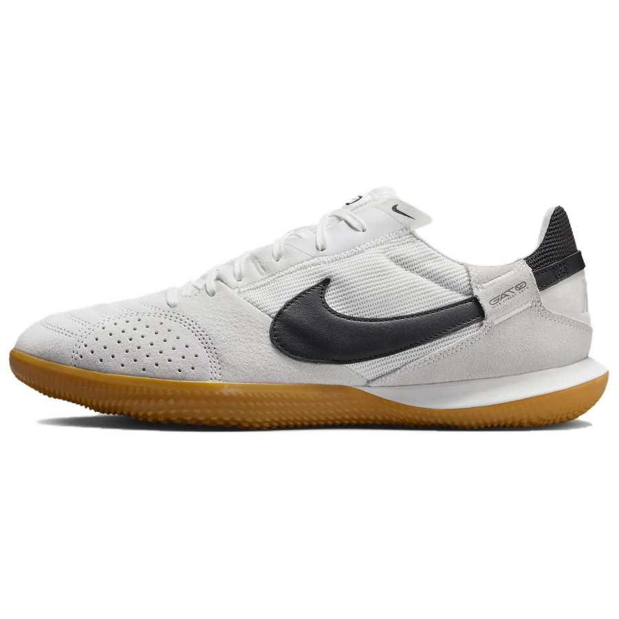 Nike Nike Streetgato Artificial Turf Slip Resistant Abrasion Resistant Soccer Shoes Unisex White Gray