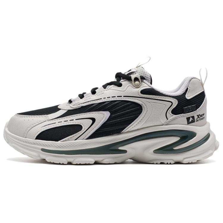 XTEP Abrasion Resistant Low top Casual Shoes Women's Black White Gray
