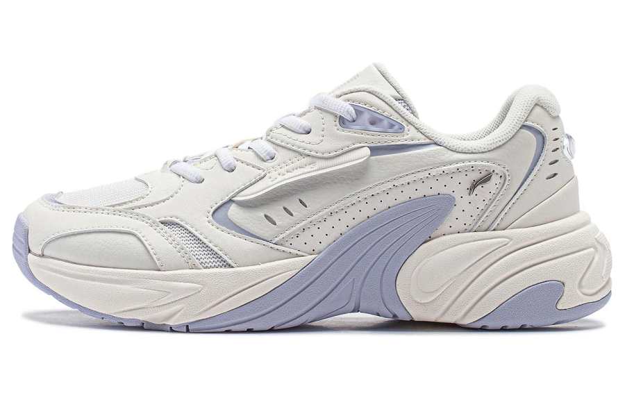 Li-Ning Li Ning Orca Cushioning, Wear Resistant Low top Casual Shoes Women's Beige Blue