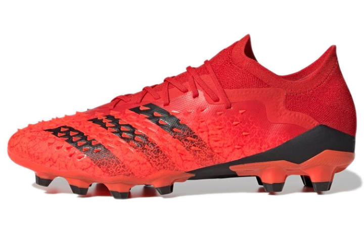 Adidas Adidas Predator Freak.1 AG Artificial Ground HG Hard Ground Abrasion Resistant Soccer Shoes Men's Red Black