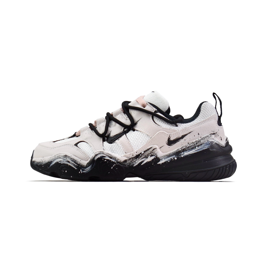 Nike Nike Tech Hera Abrasion Resistant Low top Casual Shoes Women's Silver Pink