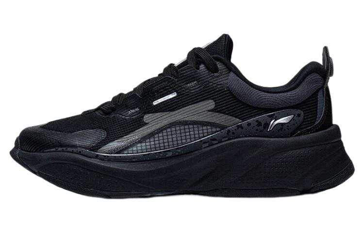 Li-Ning Li Ning Soft Slip Resistant Abrasion Resistant Slip Resistant Abrasion Resistant Low top Casual Shoes Women's Black