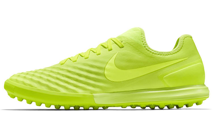 Nike Nike TF Turf Cushioning Slip Resistant Abrasion Resistant Grassland Soccer Shoes Men's Neon Yellow