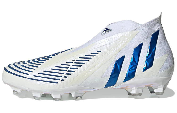 Adidas Adidas Predator Edge+ AG Artificial Ground Abrasion Resistant Abrasion Resistant Soccer Shoes Men's White Blue