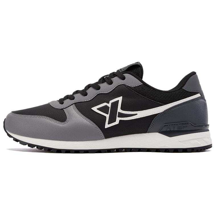 XTEP Slip Resistant Abrasion Resistant Low top Casual Shoes Men's Black Gray