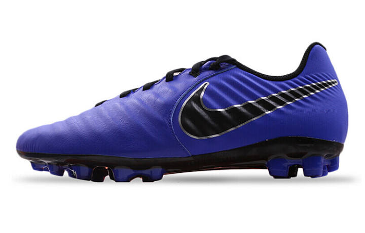 Nike Nike Tiempo Legend 7 AG Artificial Ground Cushioning Slip Resistant Abrasion Resistant Soccer Shoes Men's Blue Black
