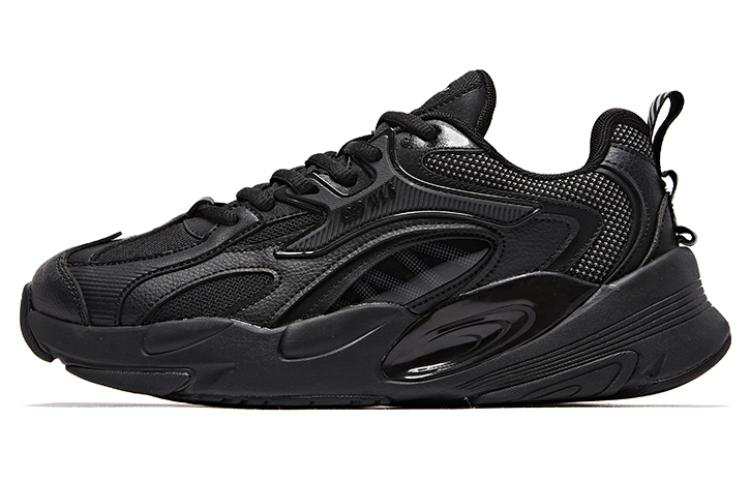 QIAODAN Abrasion Resistant Breathable Low top Sports Casual Shoes Black Gray