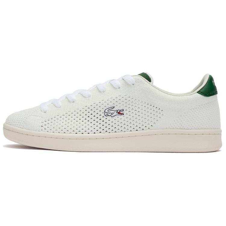 LACOSTE Abrasion Resistant Breathable Low top Casual Shoes Women's White