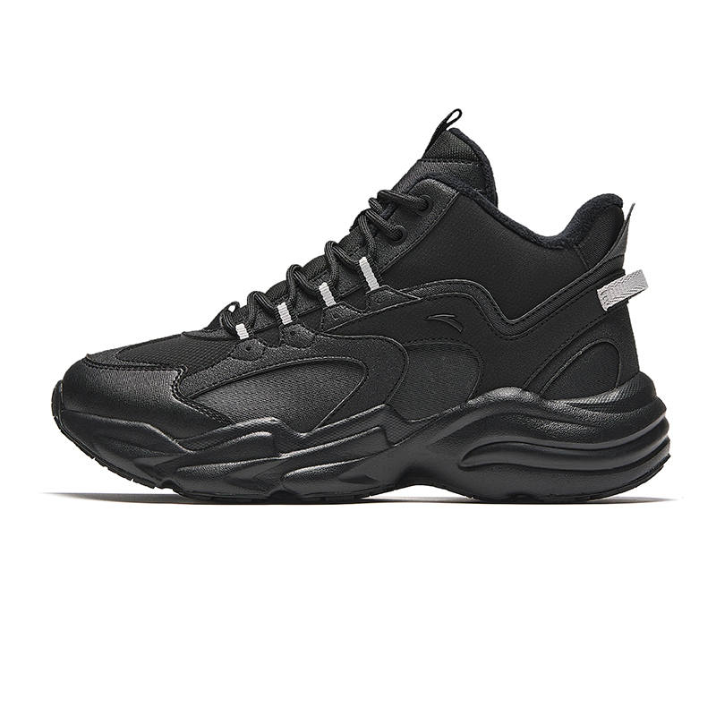 Anta Walker Fleece Lined Comfortable Versatile Slip Resistant, Abrasion Resistant, Thermal Mid top Casual Shoes Women's