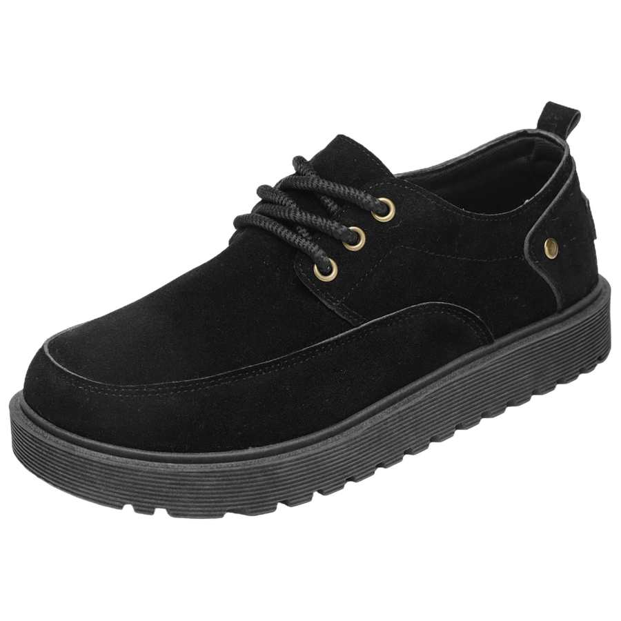 YALU Rubber Stitching Casual Leather Shoes Men's