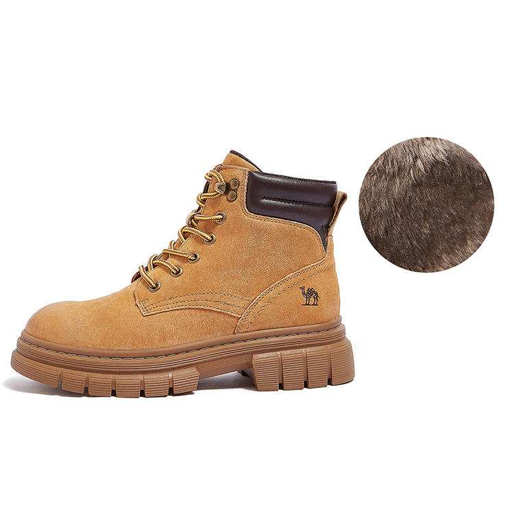 CAMEL CAMEL Combat Boots Women's Yellow Brown/pink/green