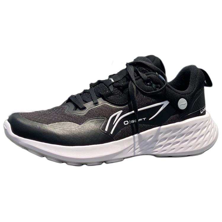 Li-Ning Li Ning Fabric Abrasion Resistant Breathable Low top Casual Shoes Men's Black White