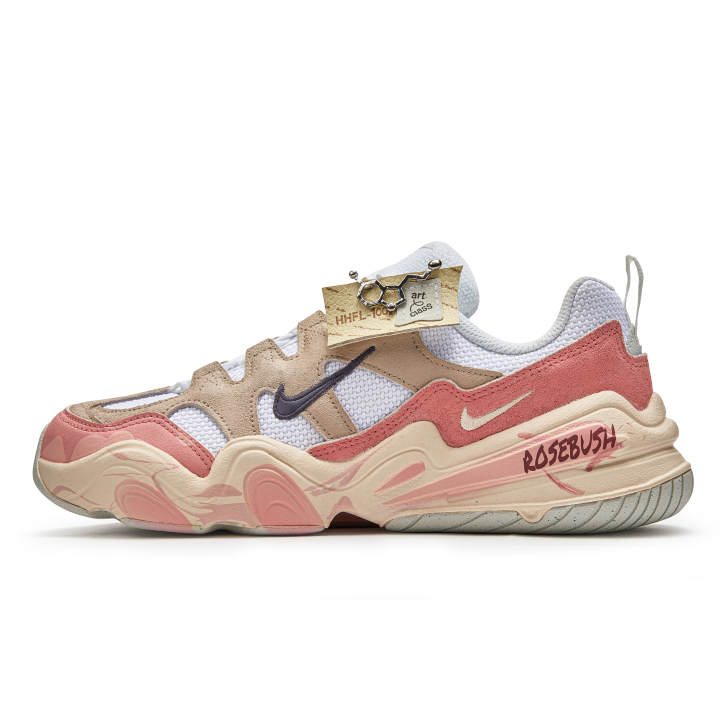 Nike Nike Tech Hera Cushioning Low top Casual Shoes Women's Red Beige
