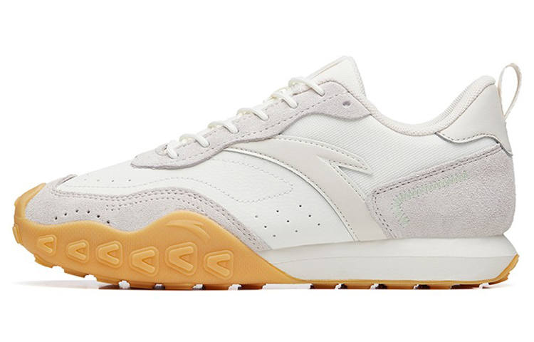 Anta Life Collection Cushioning Slip Resistant Abrasion Resistant Breathable Low top Casual Shoes Women's White Gray