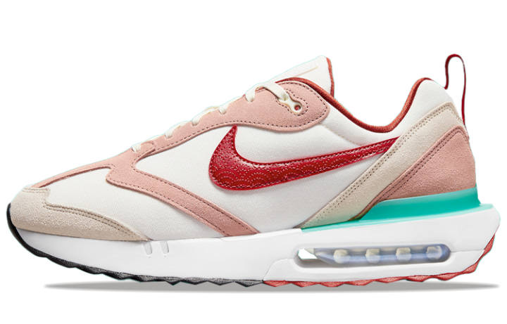 Nike Nike Air Max Dawn Abrasion Resistant Abrasion Resistant Low top Casual Shoes Men's White Red Pink