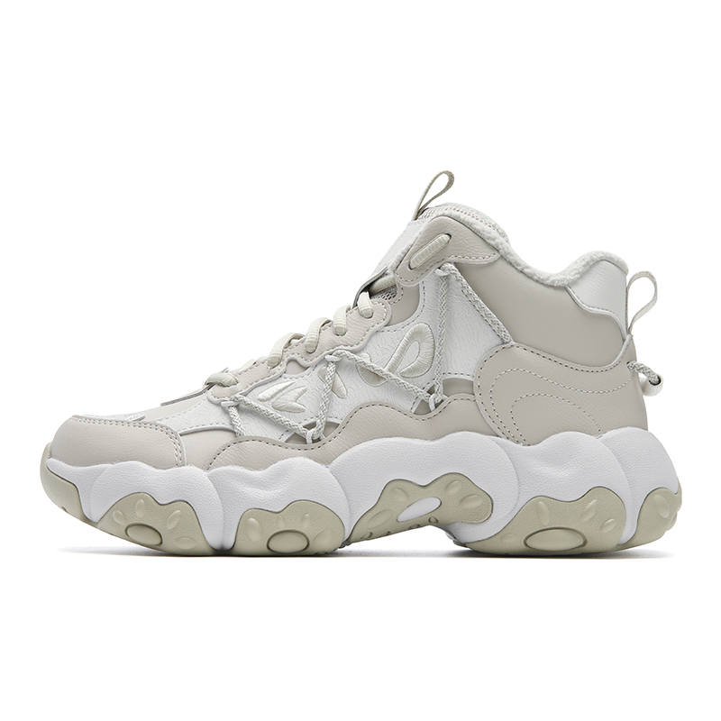 FILA FLUID 6 Abrasion Resistant Thermal Mid top Casual Shoes Women's Champagne Brown Gray