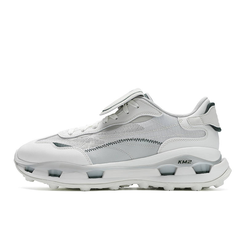 FILA KM2 Low top Casual Shoes Men's White Gray