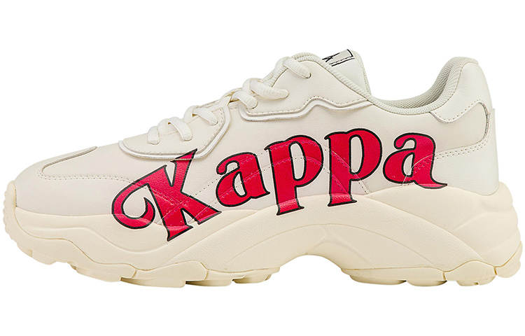 Kappa Synthetic Leather Outdoor Abrasion Resistant Coverage Low top Casual Shoes Unisex Winter White