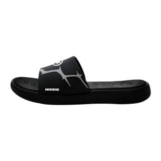NICEID Slip Resistant Massage Slide Slippers Unisex Black