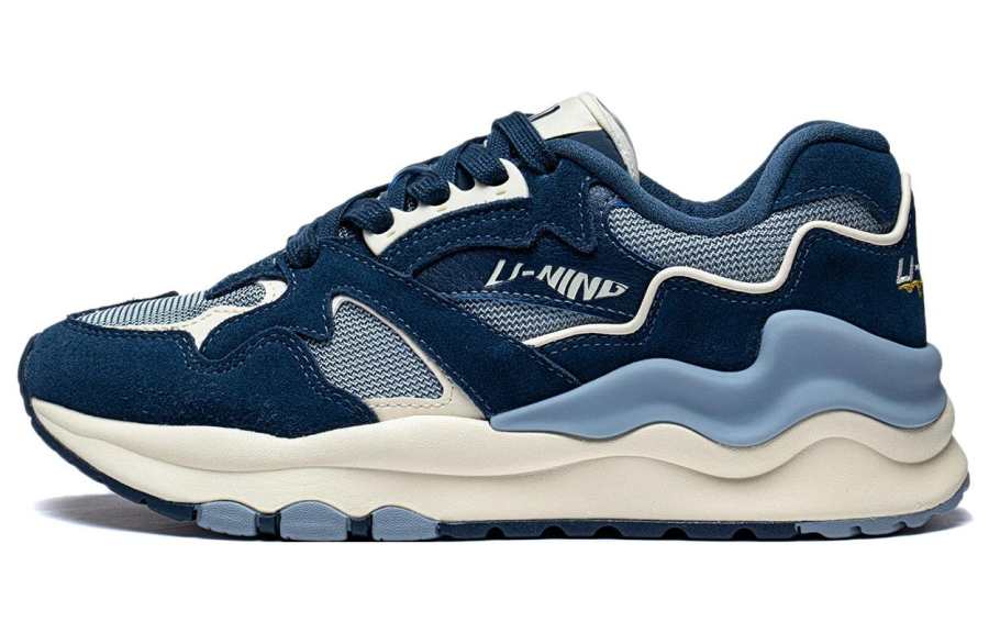 Li-Ning Li Ning 001 Mountains And Seas Textile, Synthetic Leather Slip Resistant Abrasion Resistant Low top Sports Casual Shoes