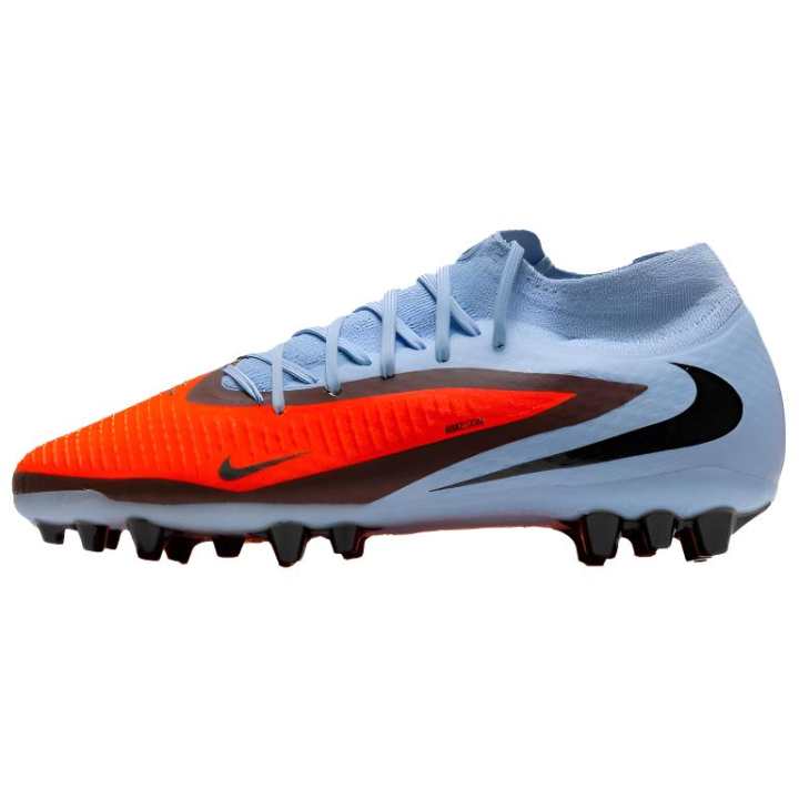 Nike Nike Phantom 6 Synthetic Leather Cushioning Slip Resistant Coverage Soccer Shoes Men's Red Blue