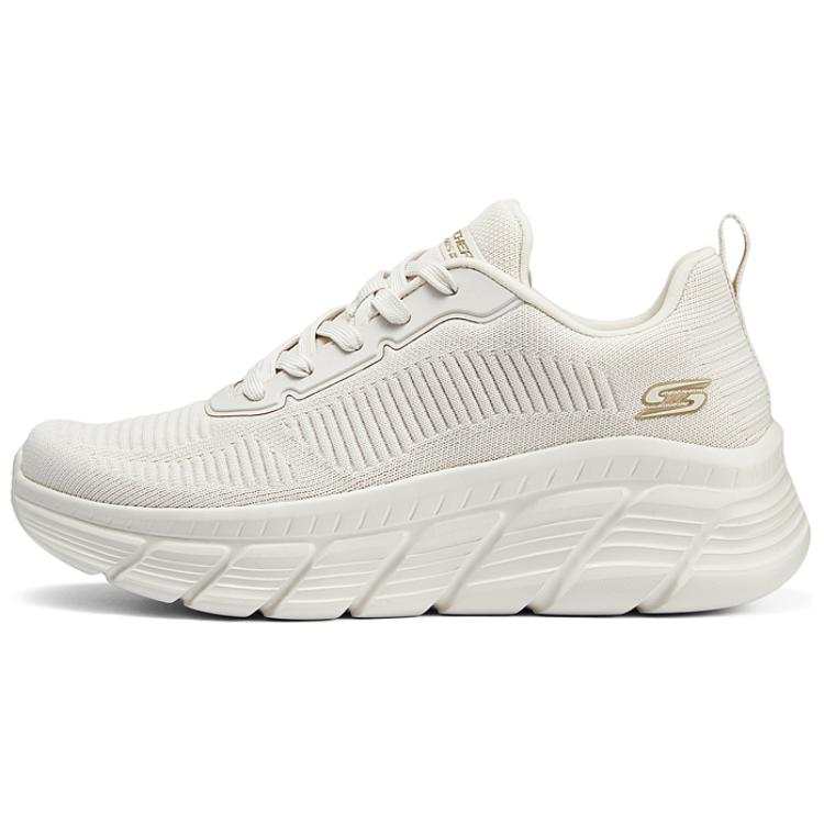 Skechers BOBS B FLEX HI Mesh, Leather Cushioning Abrasion Resistant Cushioning, Wear Resistant Low top Casual Shoes