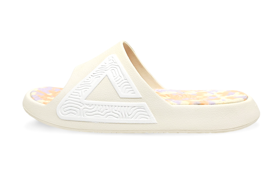 PEAK Tai Ji1.0 Abrasion Resistant Cushioning Slide Slippers Unisex Ecru