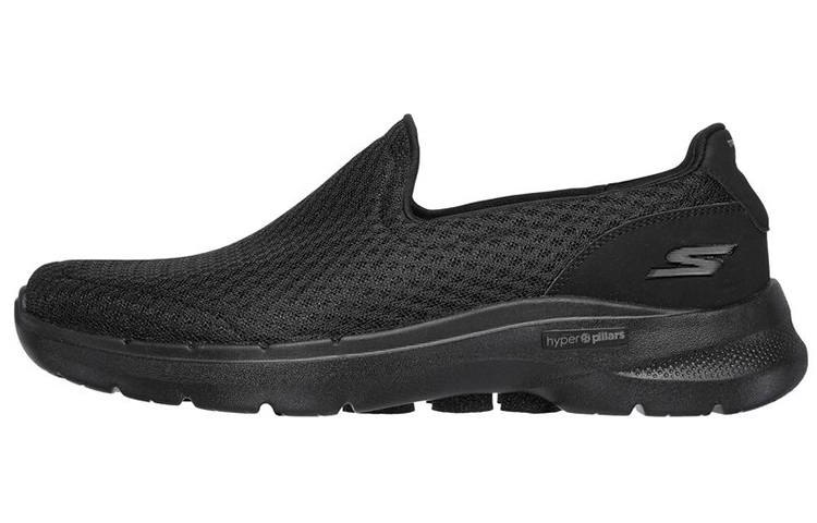 Skechers Go Walk 6 Mesh, Textile Low top Casual Shoes Men's Black