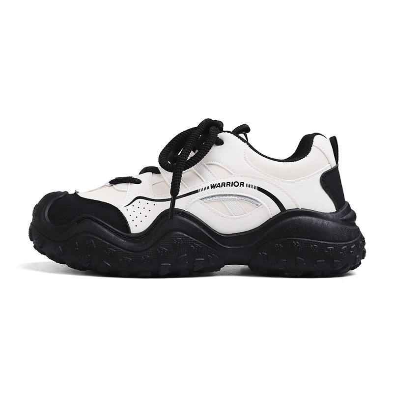 Warrior Slip Resistant And Breathable Low top Casual Shoes Women's Beige Black