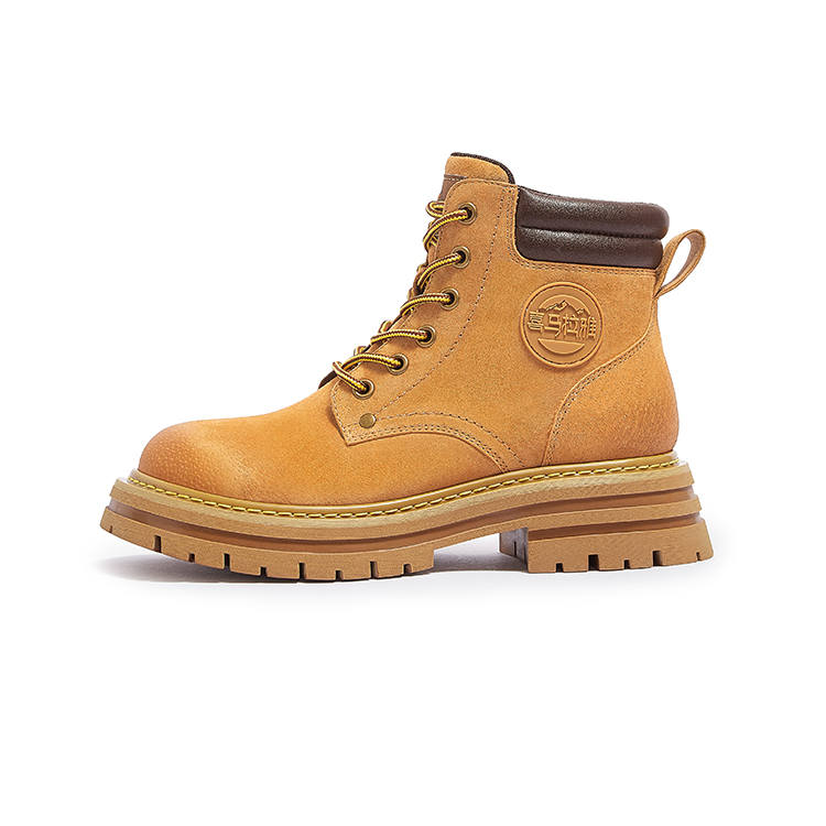 CAMEL Combat Boots Women's Earthy Yellow/pink/green