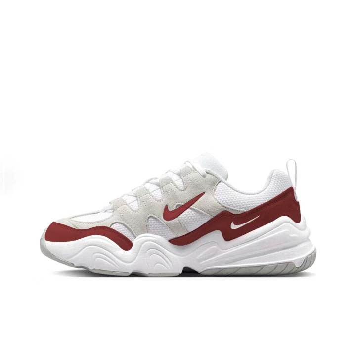 Nike Nike Tech Hera Passionate Rose Abrasion Resistant Low top Casual Shoes Unisex White Red