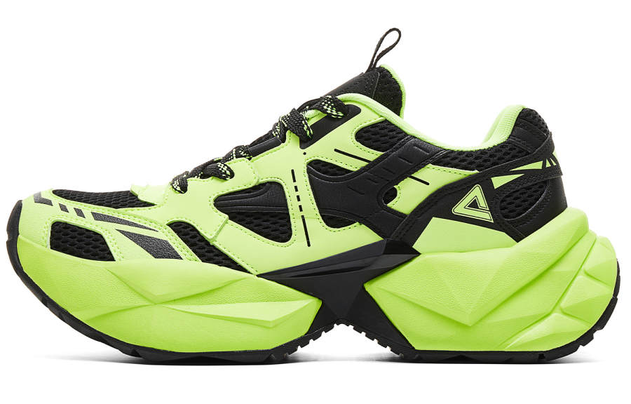PEAK Low top Casual Shoes Men's Neon Green Black