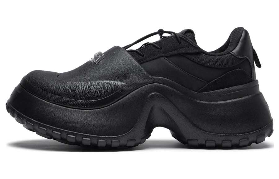 Li-Ning Li Ning Project* Slip Resistant Abrasion Resistant Slip Resistant Abrasion Resistant Low top Casual Shoes Women's Black