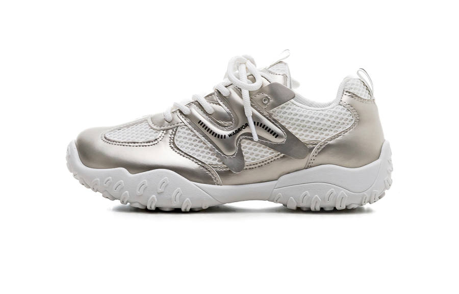 Warrior Slip Resistant And Breathable Slip Resistant And Breathable Low top Casual Shoes Women's Champagne Gold Beige