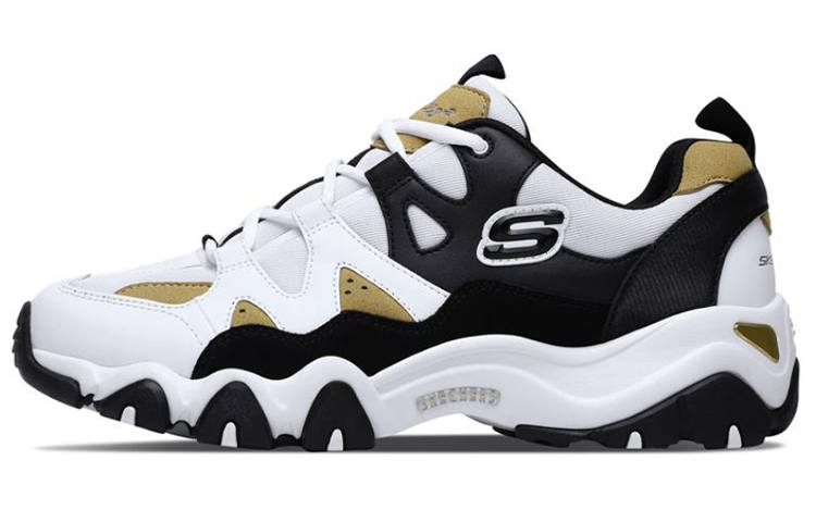 Skechers D'lites 2.0 Running Shoes Black/White/Yellow