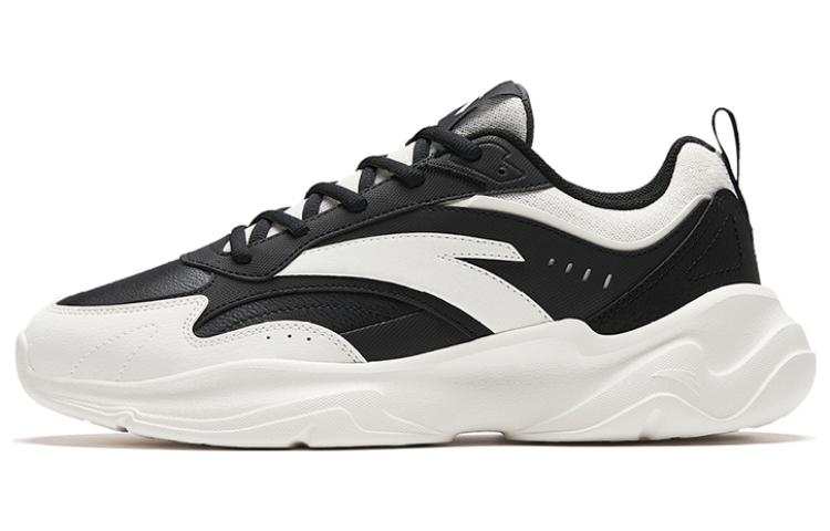 Anta Chao Bai Gz Cushioning Slip Resistant Abrasion Resistant Low top Casual Shoes Men's White Black