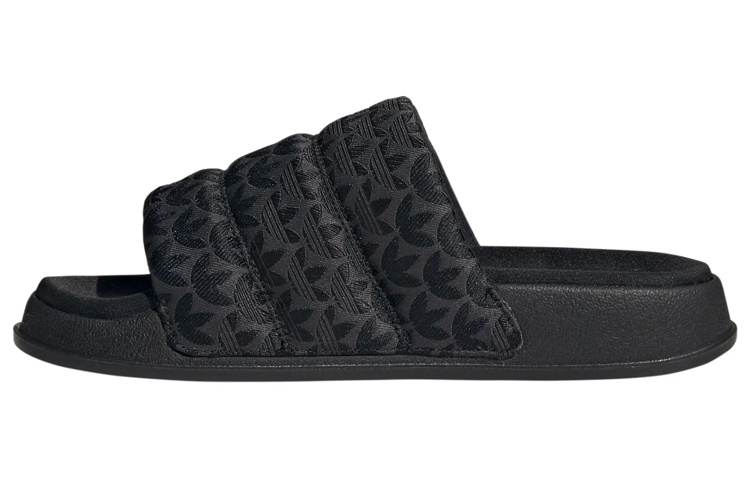 Adidas Originals Adidas Wmns Adilette Essential Slides 'Trefoil Monogram - Black' Women's