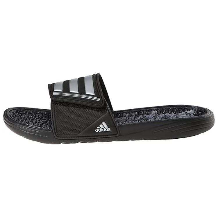 Adidas Adidas Slip Resistant Abrasion Resistant Slide Slippers Unisex Black Gray