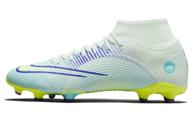 Nike Nike Mercurial Superfly 8 MG Multi Ground FG Firm Ground Artificial Turf Soccer Shoes Unisex Yellow Green Purple