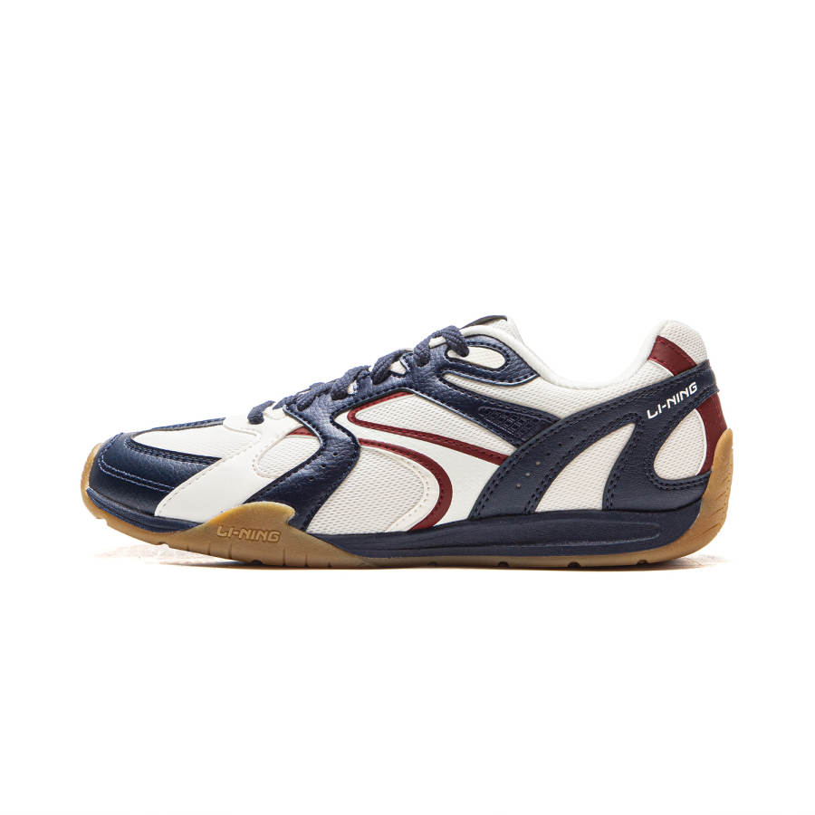 Li-Ning Li Ning Film Retro Low top Casual Shoes Women's White Blue