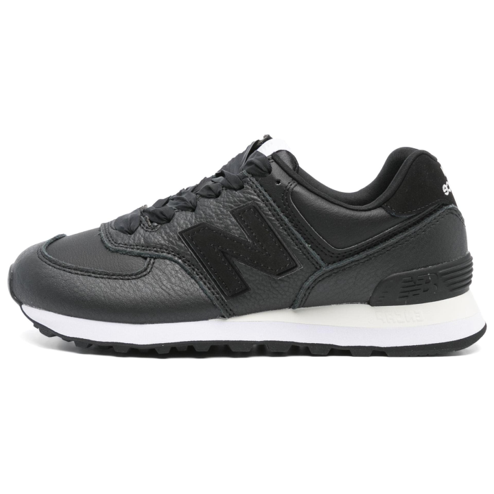 New Balance 574 Wmns New Balance 'Black Leather White' Women's