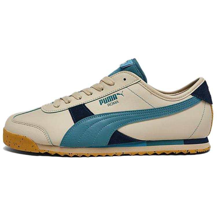 PUMA Roma Snowdrifts Granola Snowdrifts Comfortable Low top Casual Shoes Men's Yellow Blue