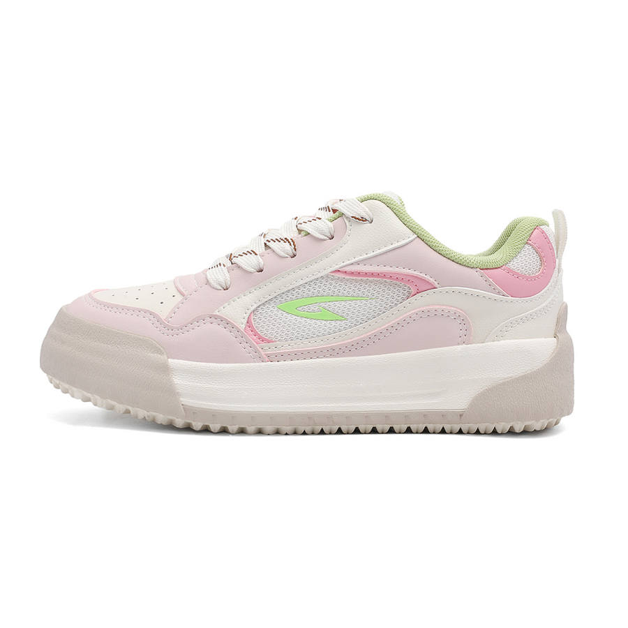 DEERWAY Low top Casual Shoes Women's Beige Pink