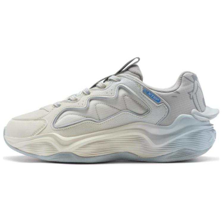 XTEP Lightning 3.0 Lightning 3.0 Slip Resistant Abrasion Resistant Low top Casual Shoes Men's Gray White