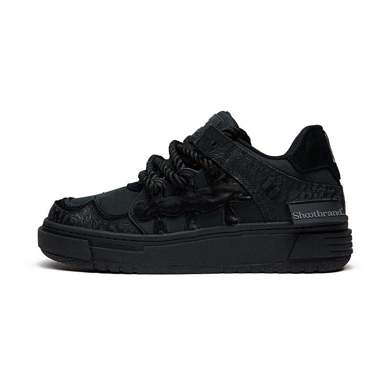 SHOOT BRAND Freedom No.1 Black Warrior Platform Abrasion Resistant Height Increasing Slip Resistant Low top