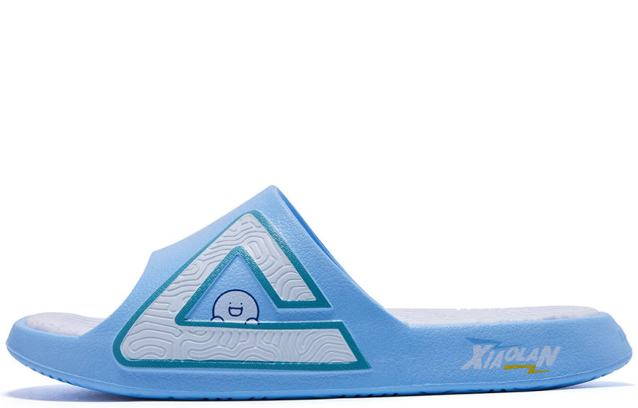 PEAK Little Blue And His Friends x PEAK Statistic Sandals Quiet Slide Slippers Women's Sky Blue Baymax