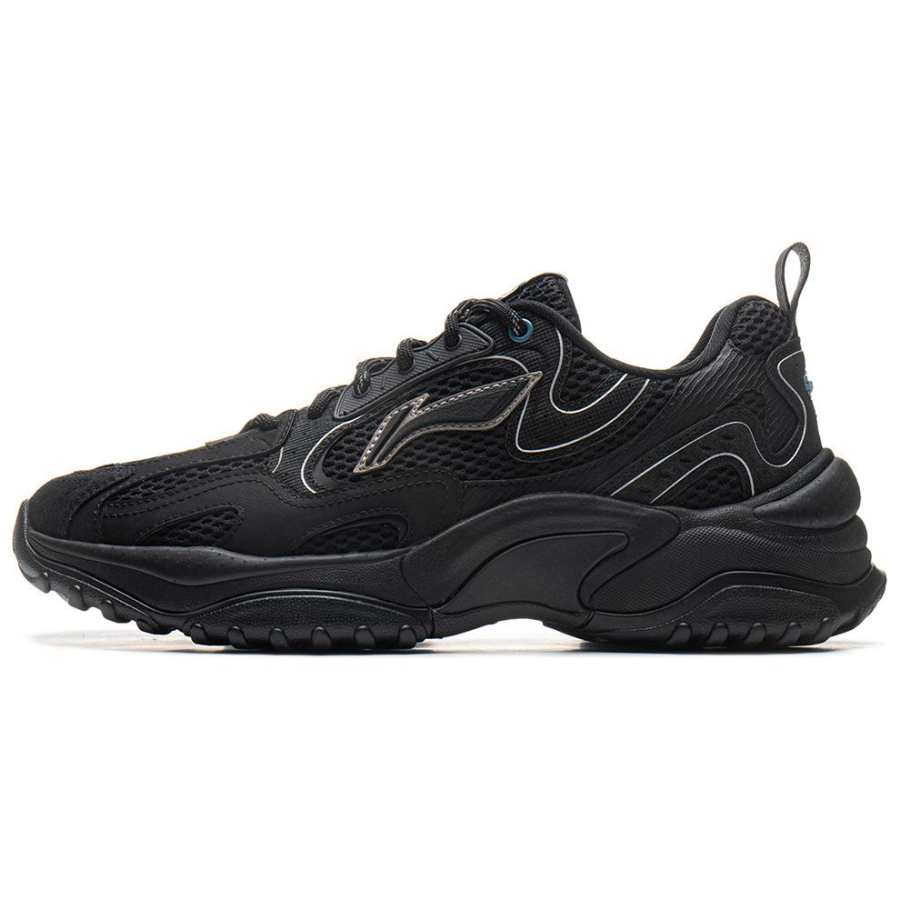 Li-Ning Li Ning Flat V2 Slip Resistant Abrasion Resistant Low top Casual Shoes Men's Black
